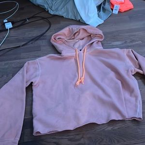 Salmon Cropped Sweatshirt from Wild Fable